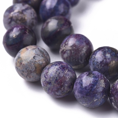 Нити из натурального африканского пирита&nbsp;G-D0006-C04-8mm-02-1