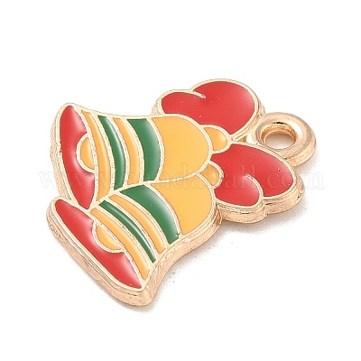 Noël pendentifs émail en alliage&nbsp;ENAM-K074-01G-06-1