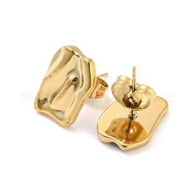 Серьги-гвоздики из нержавеющей стали 304 EJEW-I290-05G-1