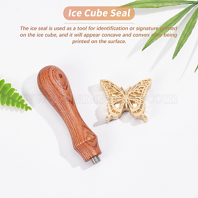 Shop OLYCRAFT Custom Ice Stamp 1.2 Personalized Wooden Seal Stamp