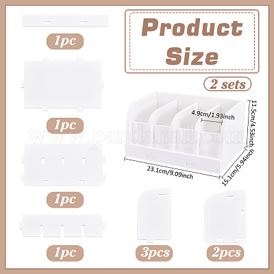 Акриловый держатель-органайзер на пояс с 4 отделением&nbsp;ODIS-WH0025-265-1