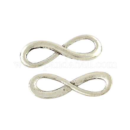 Tibetan Style Alloy Infinity Links connectors TIBE-Q037-014-RS-1
