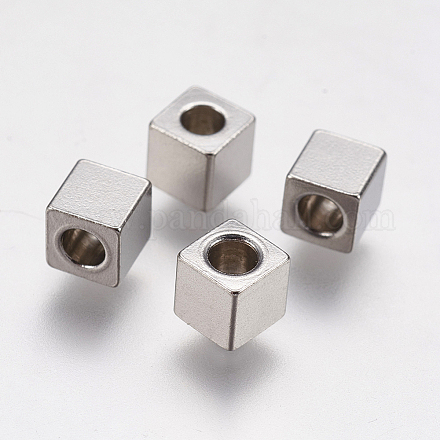 Perles en 304 acier inoxydable STAS-F195-027P-4x4mm-1