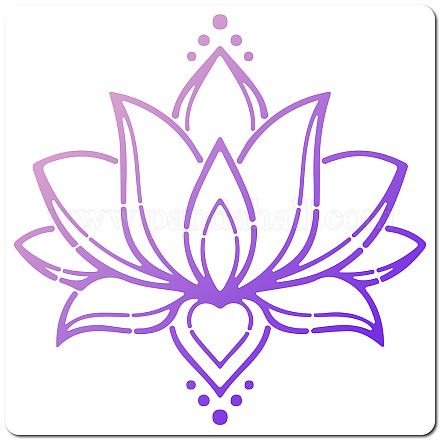 Gorgecraft Lotus-Schablonen DIY-WH0244-136-1