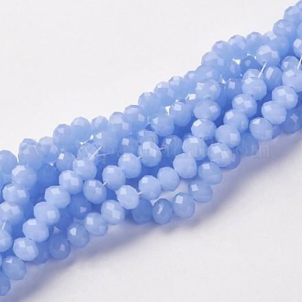 Glass Beads Strands GR6MMY-74-1