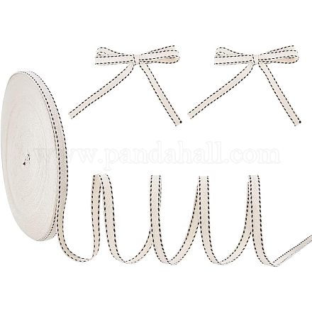 Хлопковые ленты в горошек SRIB-WH0011-050-1