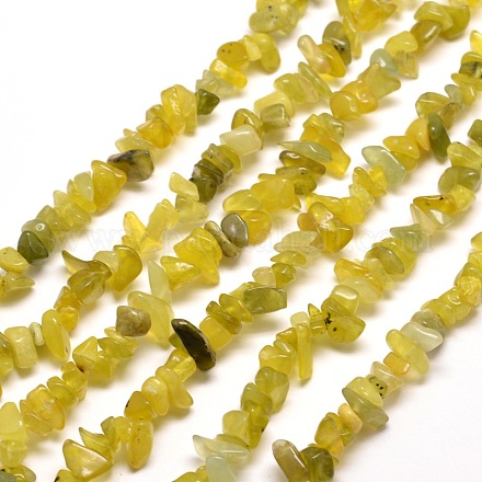 Natürliche Jade-Chip Perle Stränge G-M205-30-1