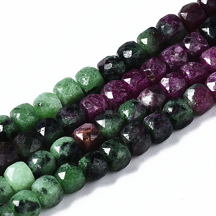 Natural Ruby in Zoisite Beads Strands G-N328-41-1