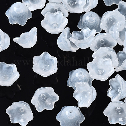 Perles de verre peintes par pulvérisation transparent GLAA-Q089-002A-003-1