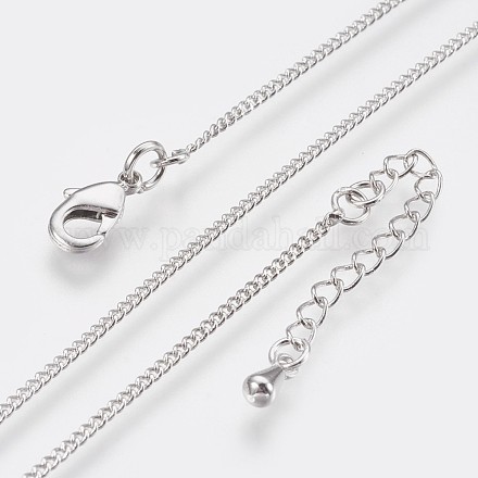 Долговечные латунные ожерелья с ожерельем из латуни NJEW-K112-07P-NF-1