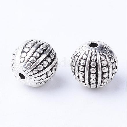Tibetan Style Alloy Beads TIBE-Q063-102AS-RS-1