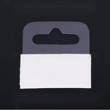 Transparente selbstklebende PVC-Aufhängelaschen X-CDIS-L006-01-1