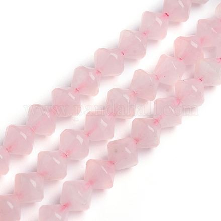 Natürlichen Rosenquarz Perlen Stränge G-E560-E07-6mm-1