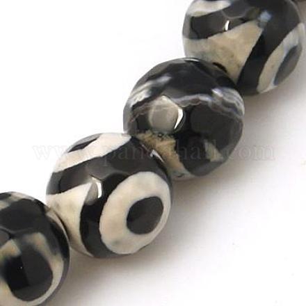 3-Augen-Dzi-Perlen im tibetischen Stil TDZI-G341-8mm-08-1