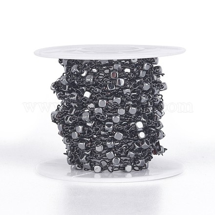 Chaînes à perles synthétiques non magnétiques fabriquées à la main CHC-F007-17-1
