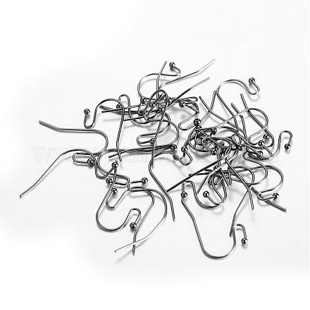 Crochets de boucles d'oreilles en fer IFIN-T001-05B-NF-1