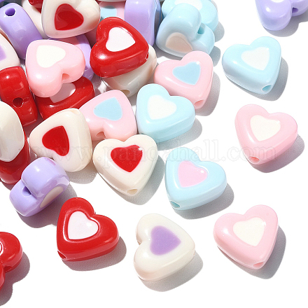 100pcs perles acryliques opaques SACR-CJ0001-25-1