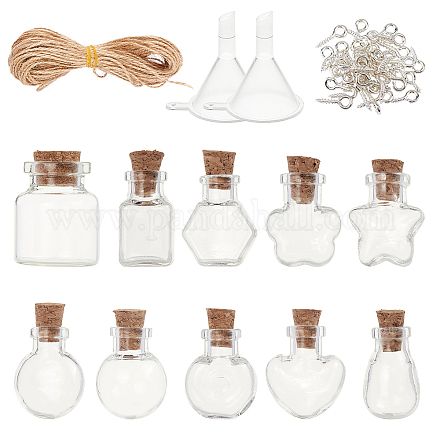 Botellas de vidrio frasco de vidrio grano contenedores AJEW-CA0001-05-1
