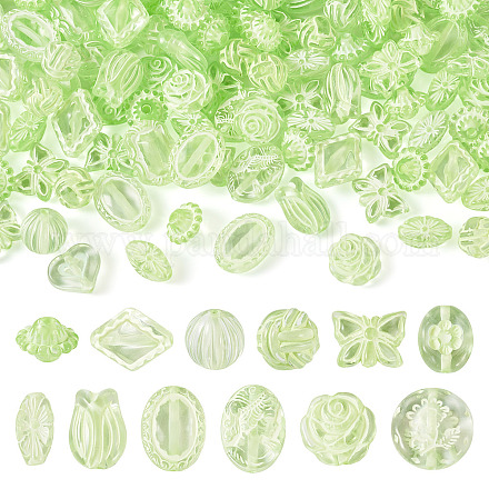 100g transparente Acrylperlen OACR-TA0003-22D-1