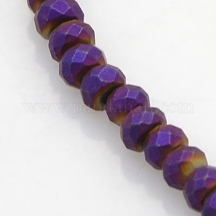 Electroplate Non-magnetic Synthetic Hematite Beads Strands G-J208G-08-1