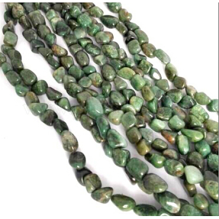 Brins de perles de jade sud-africaines naturelles G-P070-07-1
