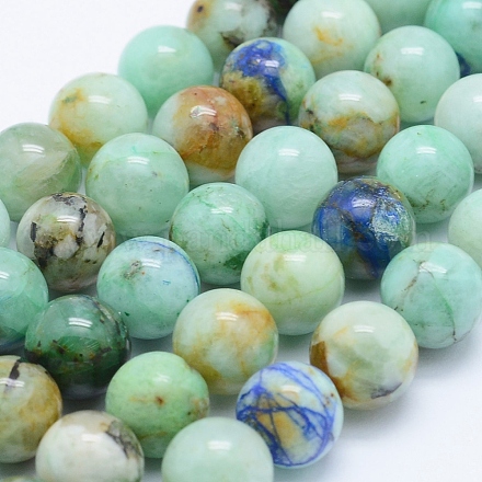 Chapelets de perles en chrysocolle naturelle G-J373-02-10m-1