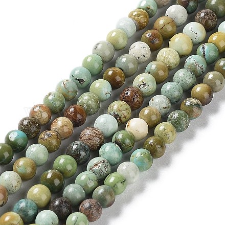Natur hubei türkisfarbenen Perlen Stränge G-M411-A01-01-1