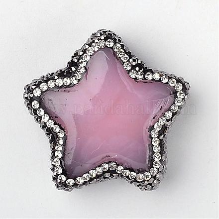 Star Dyed Resin Beads RESI-K004-C-03-1