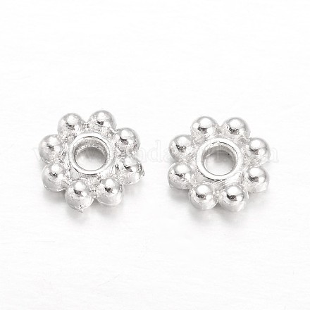 Alloy Daisy Spacer Beads PALLOY-L166-31S-1