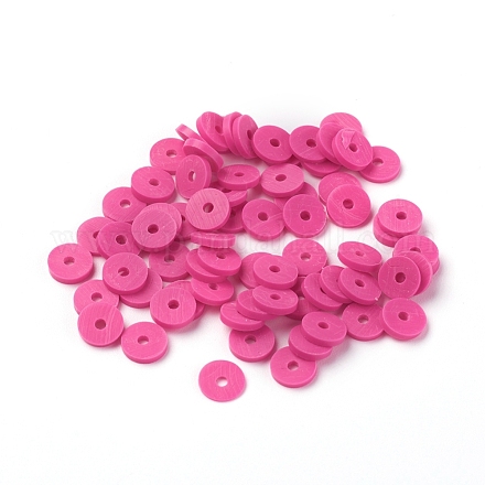 Handmade Polymer Clay Beads CLAY-R067-6.0mm-B31-1