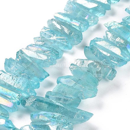 Brins de perles de cristal de quartz naturel G-K181-B11-1