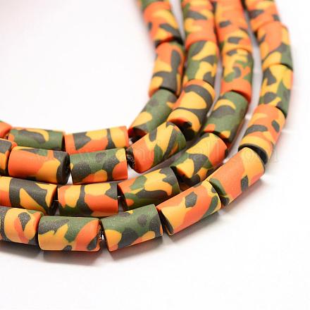 Eco-Friendly Handmade Polymer Clay Beads Strands CLAY-Q224-38-1