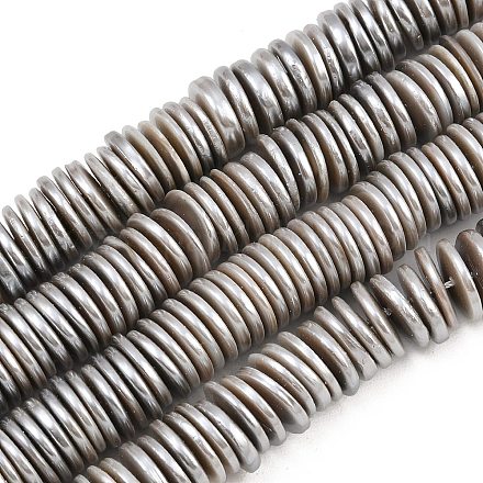 Galvanisierte Muschelperlenstränge BSHE-B009-E01-2x11mm-A-1