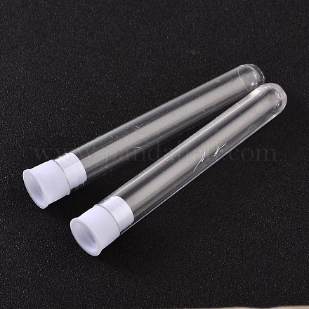 Clear Tube Plastic Bead Containers with Lid CON-TA0001-03-1