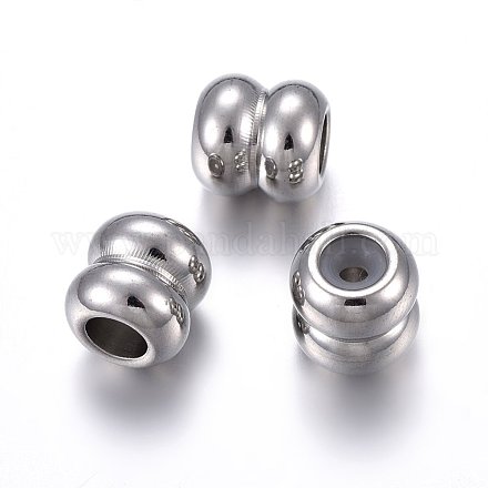 201 Stainless Steel Beads STAS-O110-18P-A-1
