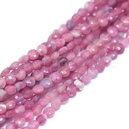 Natürliche rosa Turmalin Perlen Stränge G-I249-A12-1