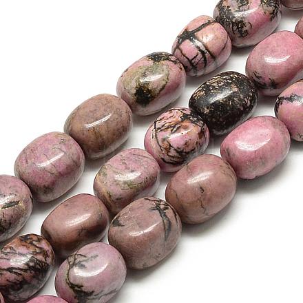 Natural Rhodonite Beads Strands G-R433-02-1