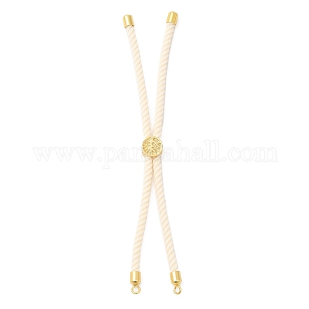 Bracelets en argent avec cordon de nylon torsadé DIY-B066-03G-20-1