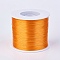 Flat Elastic Crystal String, Elastic Beading Thread, for Stretch Bracelet Making, Orange, 0.7mm, about 546.8 yards(500m)/roll