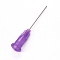 Plastic Fluid Precision Blunt Needle Dispense Tips, Dark Orchid, 7.5x6.5x42.5mm, Inner Diameter: 4mm, Pin: 0.56mm