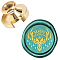 Wax Seal Brass Stamp Head, for Wax Seal Stamp, Christmas Themed Pattern, 25x14.5mm