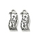 Alloy Pendants, Five Dollar Banknotes, Antique Silver, 16.5x7x2mm, Hole: 1.5mm