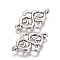 Alloy Links connectors, Lead Free & Cadmium Free & Nickel Free, Antique Silver, 28x18x2mm, Hole: 1.5mm