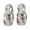 Brass Beads, Long-Lasting Plated, Human, Platinum, 13x7x7mm, Hole: 1.8mm