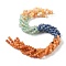 Natural Yellow/Green/Blue/Red Aventurine Beads Strands, Gradient Style, Round, 6mm, about 61~63pcs/strand, 15'(38cm)