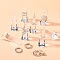 Organic Glass Ring Display, Cone, Clear, 25x70mm