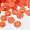 Cat Eye Cabochons, Half Round, Coral, 25x4.5mm