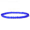 4mm Round Cat Eye Beads Bracelet for Men, European and American Retro Simple Versatile Stretch Bracelets, 7-1/2 inch(19cm)