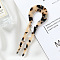 Cellulose Acetate(Resin) Hair Forks, Vintage Decorative Hair Accessories, U-shaped, Moccasin, 130mm