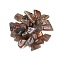 Transparent Acrylic Beads, Mixed Shapes, Sienna, 7~10x6.5~10.5x4~5.5mm, Hole: 1.2mm, about 2200pcs/500g